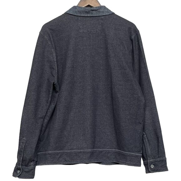 Banana Republic Full Zip Sweater Jacket Men's‎ Size XL Blue Collared Pockets - Picture 2 of 11